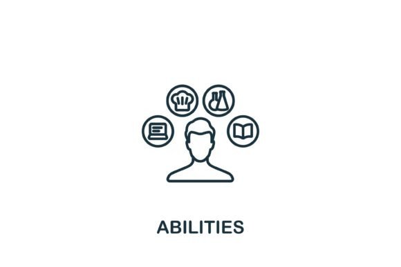 Abilities Icon: A Versatile Graphic for Digital and Print Products