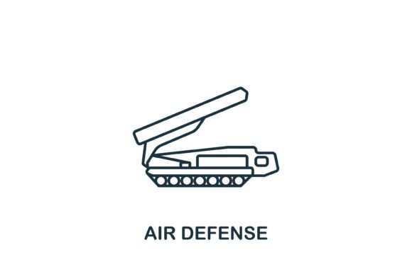 Air Defense Icon for Graphics and Icons