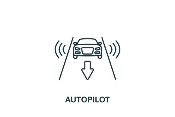 Autopilot Icon: A Modern Graphic for Branding and Marketing