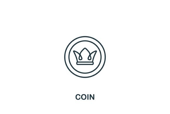 Coin Icon – A Versatile Graphic for Digital and Print Products