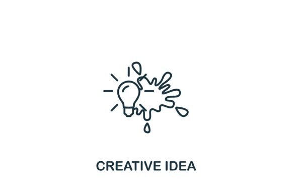 Creative Idea Icon for Graphics and Icons