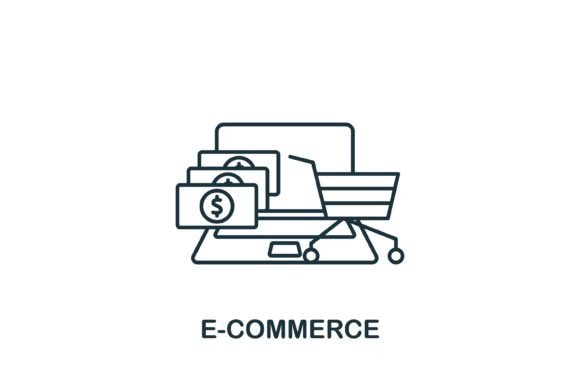 E-Commerce Icon: A Versatile Graphic Asset for Branding and Marketing