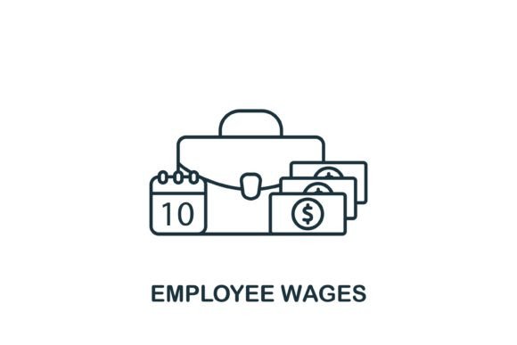 Employee Wages Icon for Modern Graphics and Icons