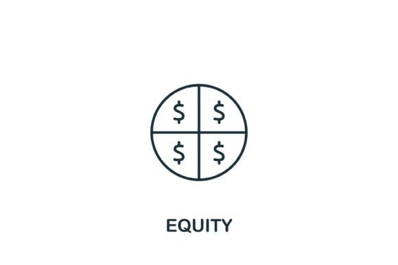 Equity Icon: A Modern Graphic for Branding and Design Projects