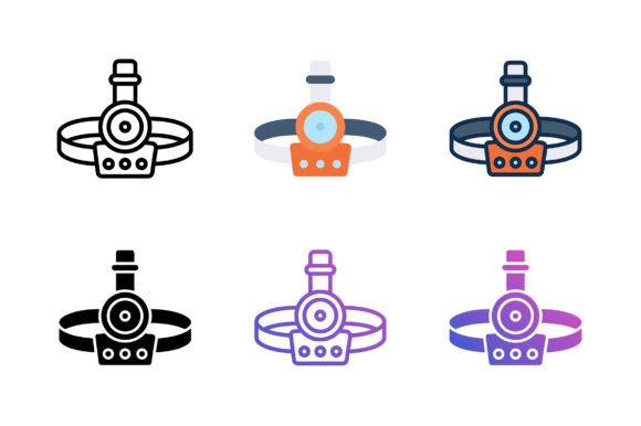 Headlamp Icon: A Versatile Graphic Asset for Modern Web Design