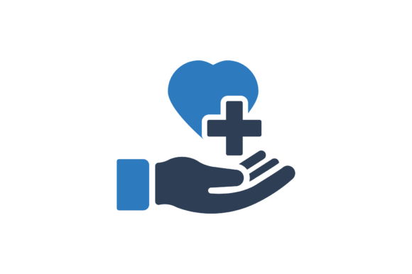 Heart Care Icon: A Versatile Graphic for Branding and Design Projects