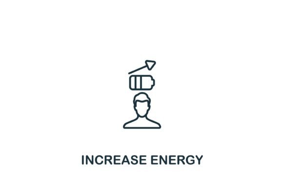 Increase Energy Icon for Handmade Crafts and Graphics