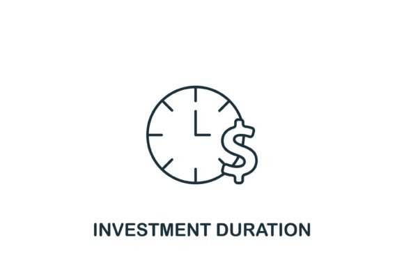 Investment Duration Icon for Branding and Marketing Graphics