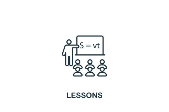 Lessons Icon – A Versatile Graphic for Handmade Creations