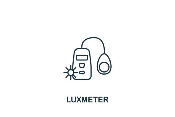 Luxmeter Icon for Crafting and Design Projects