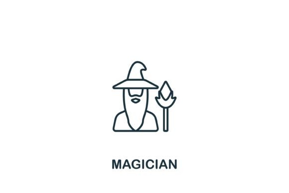 Magician Icon Graphics for Handmade Creations
