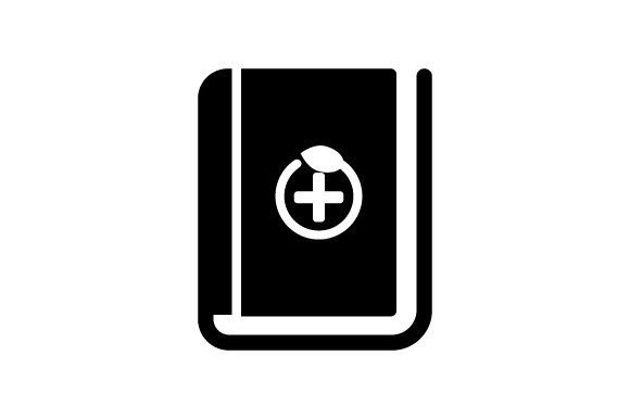 Medical Book Icon for Branding and Marketing Graphics