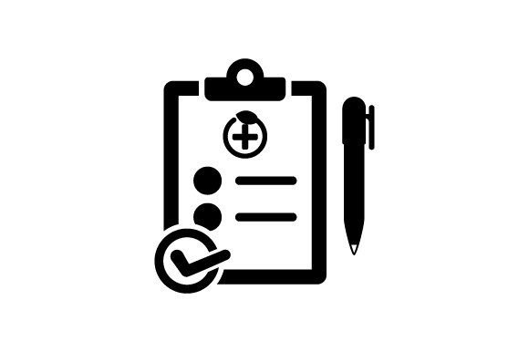 Medical Report Check List Icon - A Versatile Graphic for Content Publishers