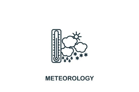 Meteorology Icon for Modern Graphic Design