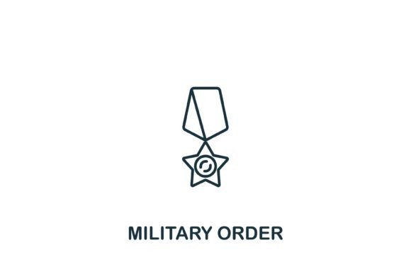 Military Order Icon for Modern Graphics and Icons