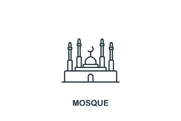 Mosque Icon – A Versatile Graphic Design Asset for Icons and Graphics
