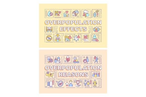 Overpopulation Word Concepts Banner Set Review