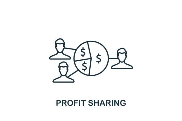 Profit Sharing Icon for Local Business Branding