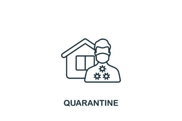 Quarantine Icon: A Versatile Graphic Asset for Modern Branding