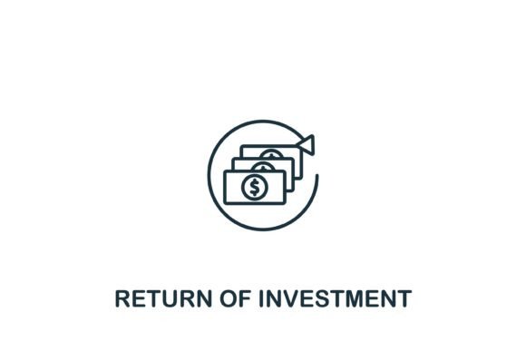 Return of Investment Icon for Graphic Design Projects