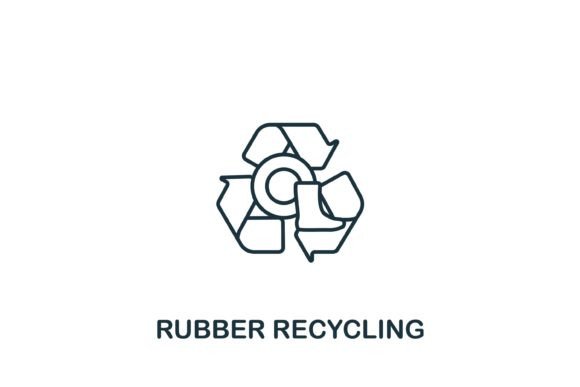 Rubber Recycling Icon Review for Embroidery Projects