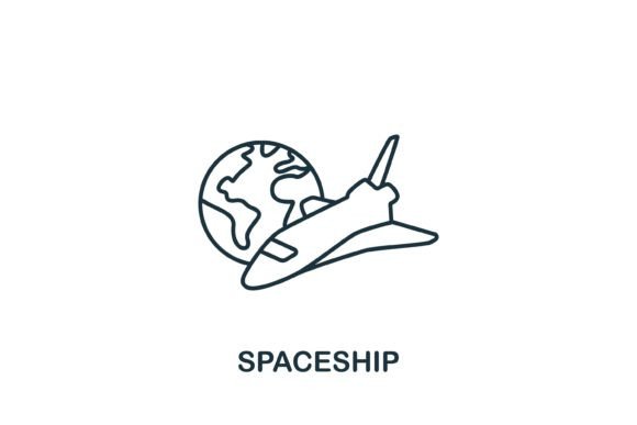 Spaceship Icon: A Versatile Graphic Asset for Modern Branding