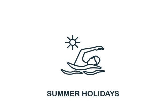 Summer Holidays Icon for Graphics and Icons