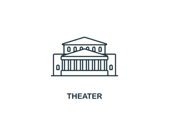 Theater Icon: A Versatile Graphic for Local Business Branding